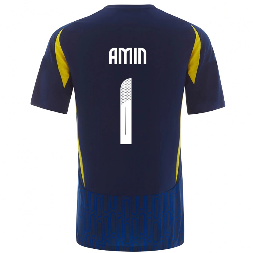 Danxen Men Amin Al-Bukhari #1 Blue Yellow Away Jersey 2024/25 T-Shirt