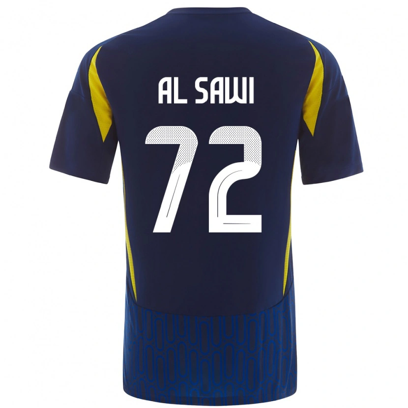 Danxen Men Etaf Al-Sawi #72 Blue Yellow Away Jersey 2024/25 T-Shirt