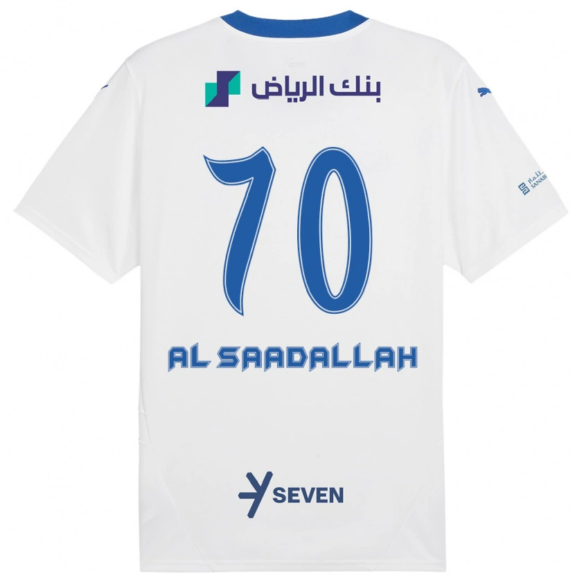 Danxen Men Hessa Al-Saadallah #70 White Blue Away Jersey 2024/25 T-Shirt