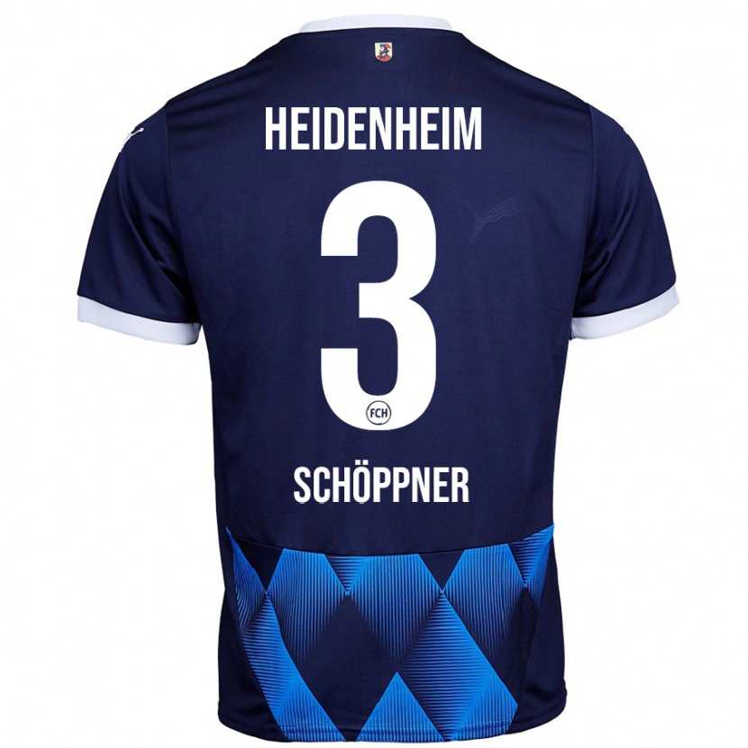 Danxen Men Jan Schöppner #3 Dark Navy Blue Away Jersey 2024/25 T-Shirt