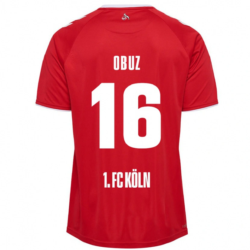 Danxen Men Marvin Obuz #16 Red White Away Jersey 2024/25 T-Shirt