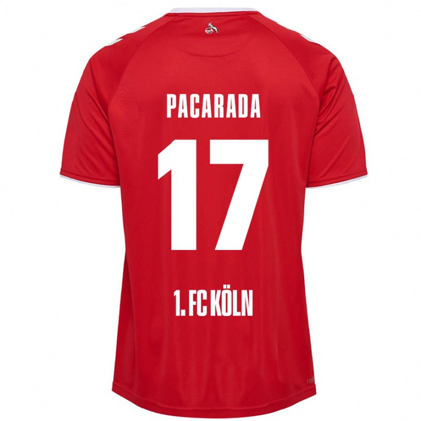 Danxen Men Leart Paçarada #17 Red White Away Jersey 2024/25 T-Shirt