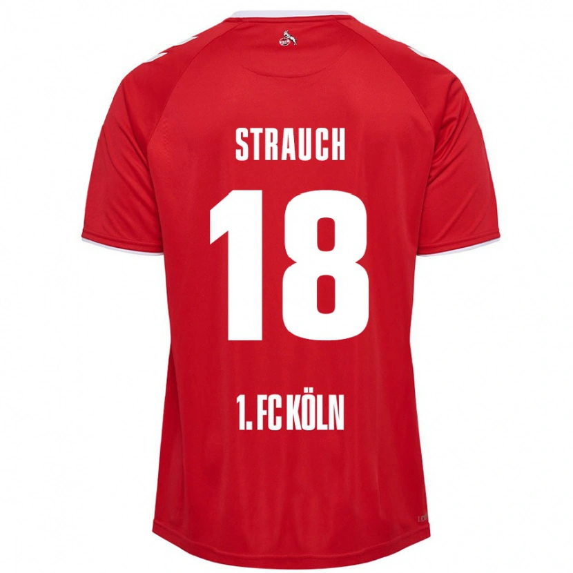 Danxen Men Georg Strauch #18 Red White Away Jersey 2024/25 T-Shirt