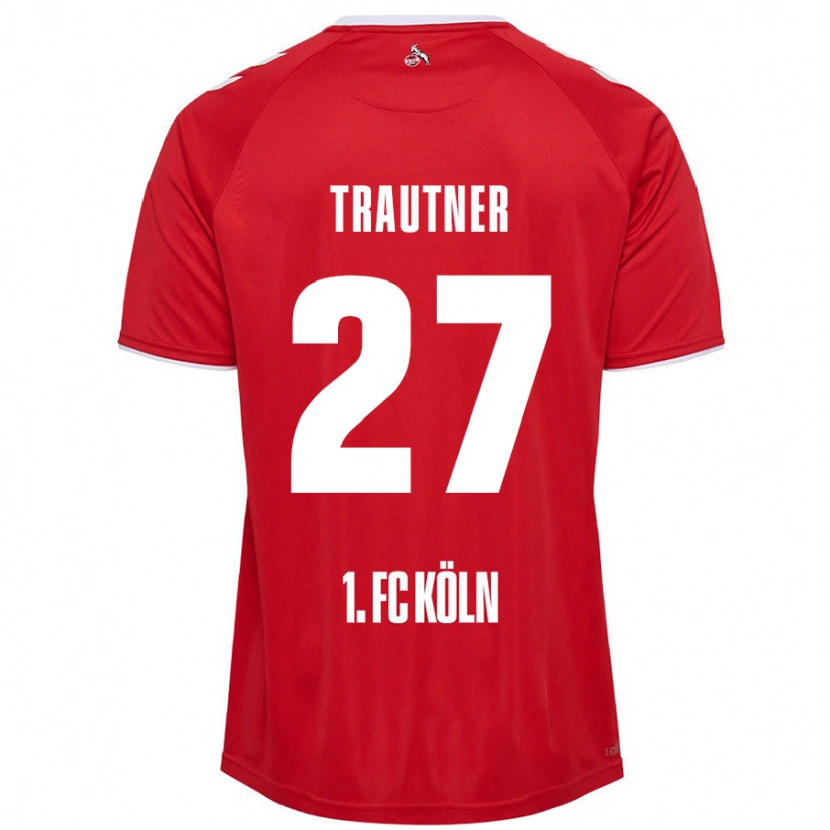 Danxen Men Tobias Trautner #27 Red White Away Jersey 2024/25 T-Shirt