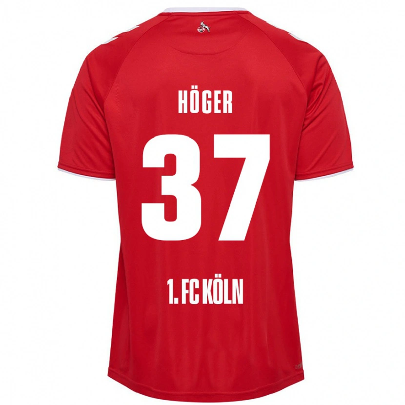 Danxen Men Marco Höger #37 Red White Away Jersey 2024/25 T-Shirt