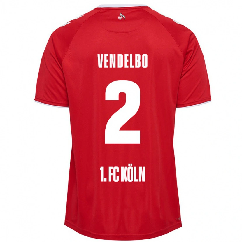 Danxen Men Sofie Vendelbo #2 Red White Away Jersey 2024/25 T-Shirt