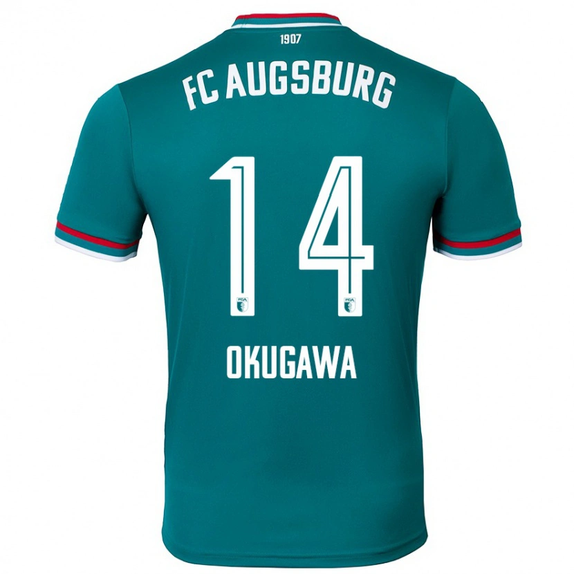 Danxen Men Masaya Okugawa #14 Dark Green Away Jersey 2024/25 T-Shirt