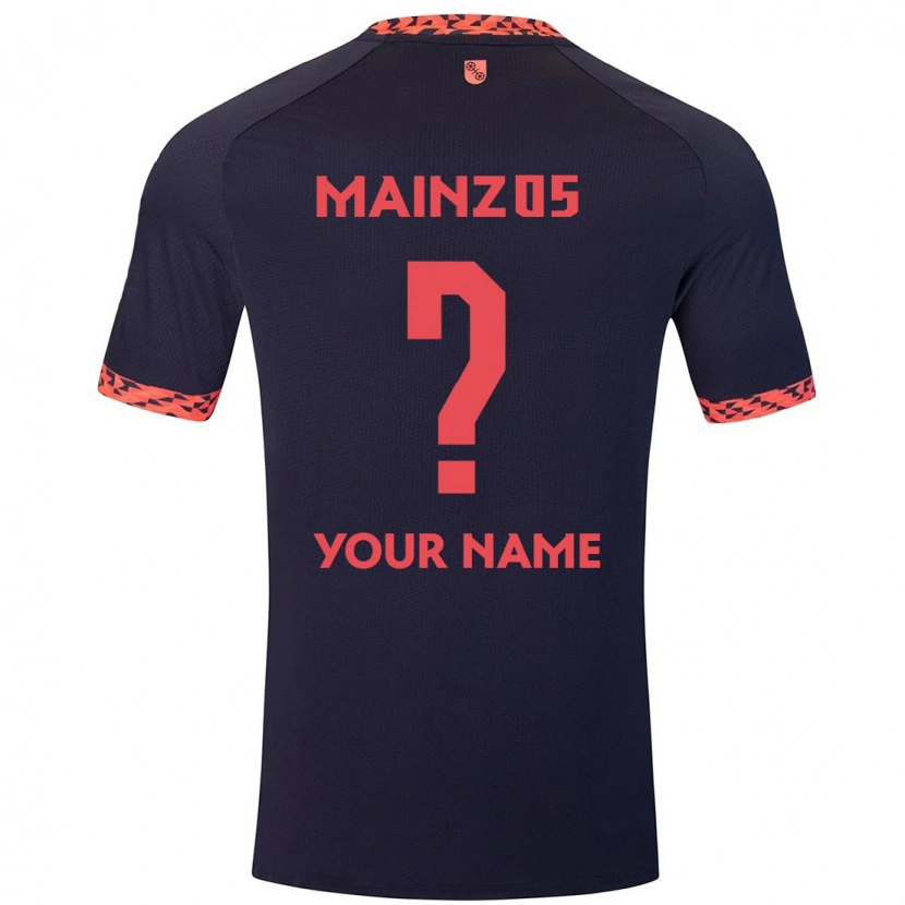 Danxen Men Your Name #0 Blue Coral Red Away Jersey 2024/25 T-Shirt