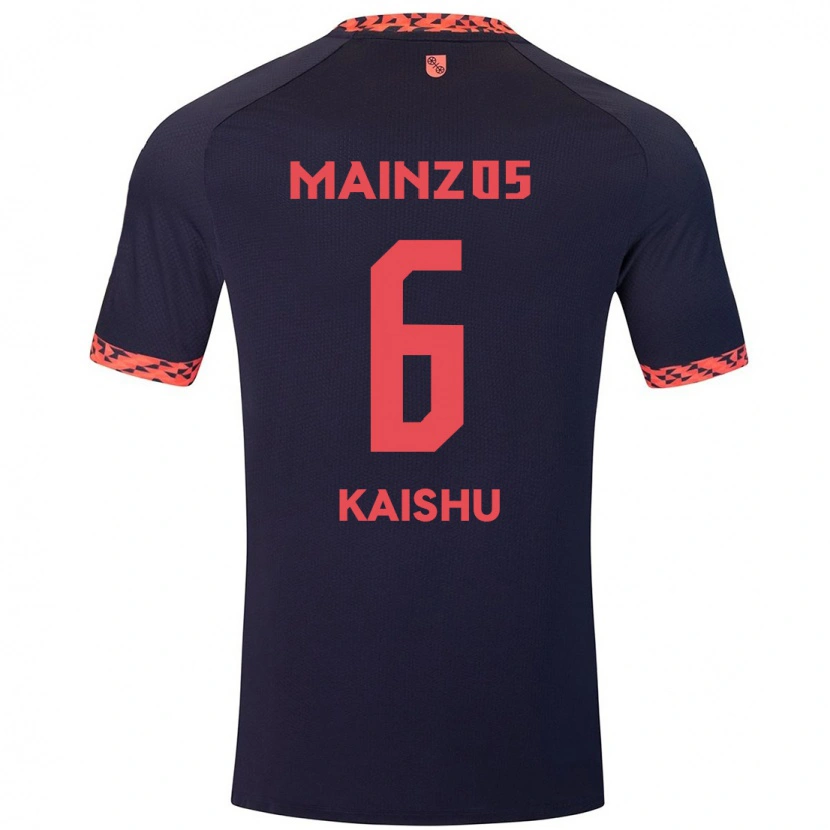 Danxen Men Kaishu Sano #6 Blue Coral Red Away Jersey 2024/25 T-Shirt