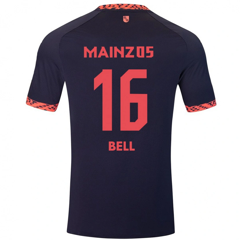 Danxen Men Stefan Bell #16 Blue Coral Red Away Jersey 2024/25 T-Shirt