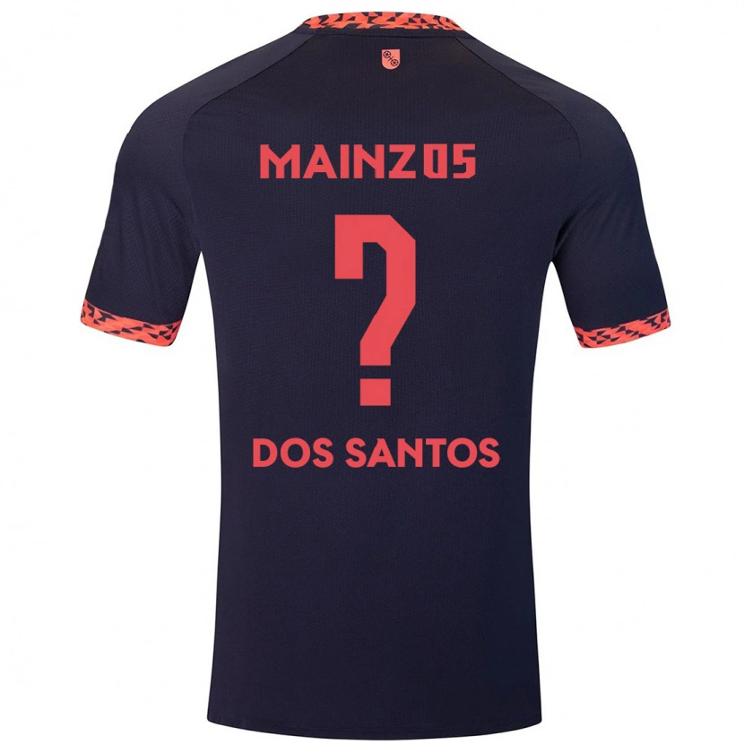 Danxen Men Alexandre Tavares Dos Santos #0 Blue Coral Red Away Jersey 2024/25 T-Shirt