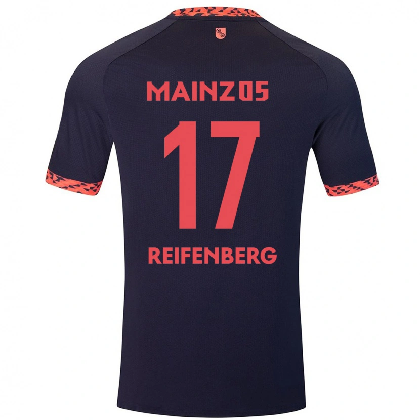 Danxen Men Michelle Reifenberg #17 Blue Coral Red Away Jersey 2024/25 T-Shirt