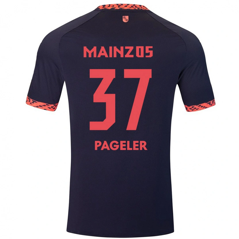 Danxen Men Maja Pageler #37 Blue Coral Red Away Jersey 2024/25 T-Shirt