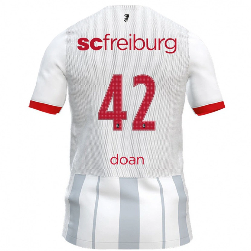 Danxen Men Ritsu Doan #42 White Grey Away Jersey 2024/25 T-Shirt