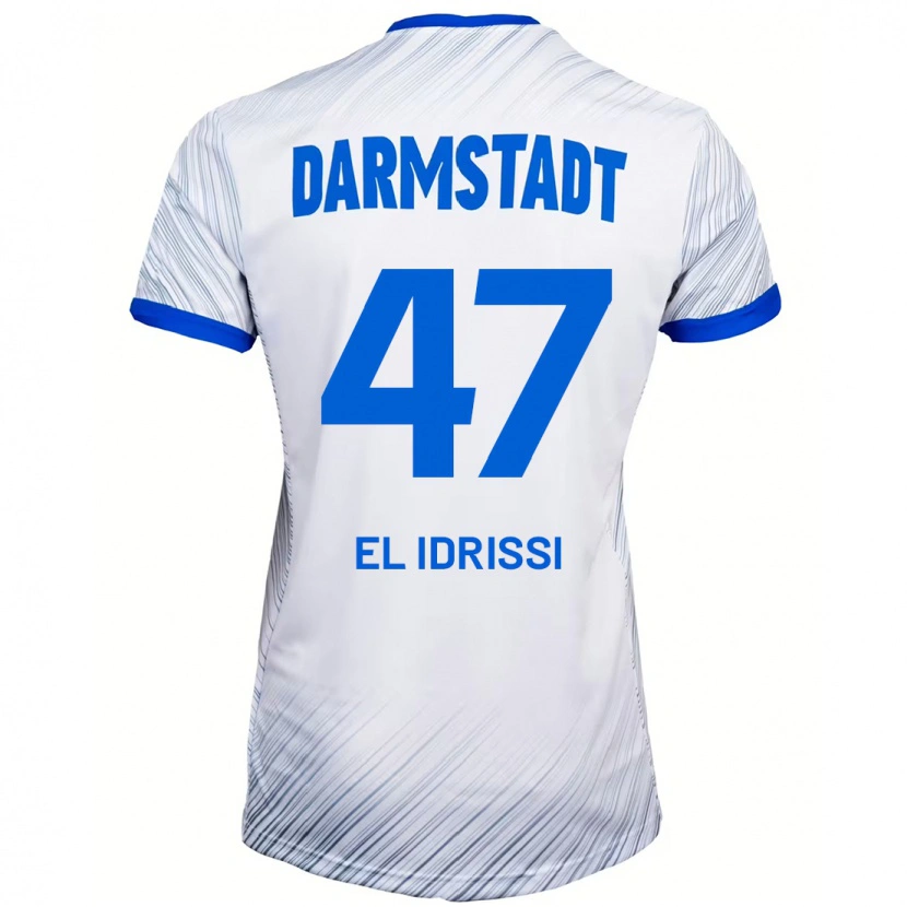 Danxen Men Othmane El Idrissi #47 White Blue Away Jersey 2024/25 T-Shirt