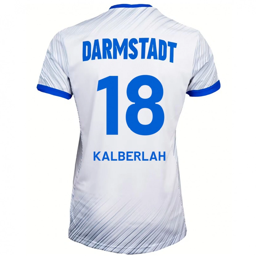 Danxen Men Simon Kalberlah #18 White Blue Away Jersey 2024/25 T-Shirt