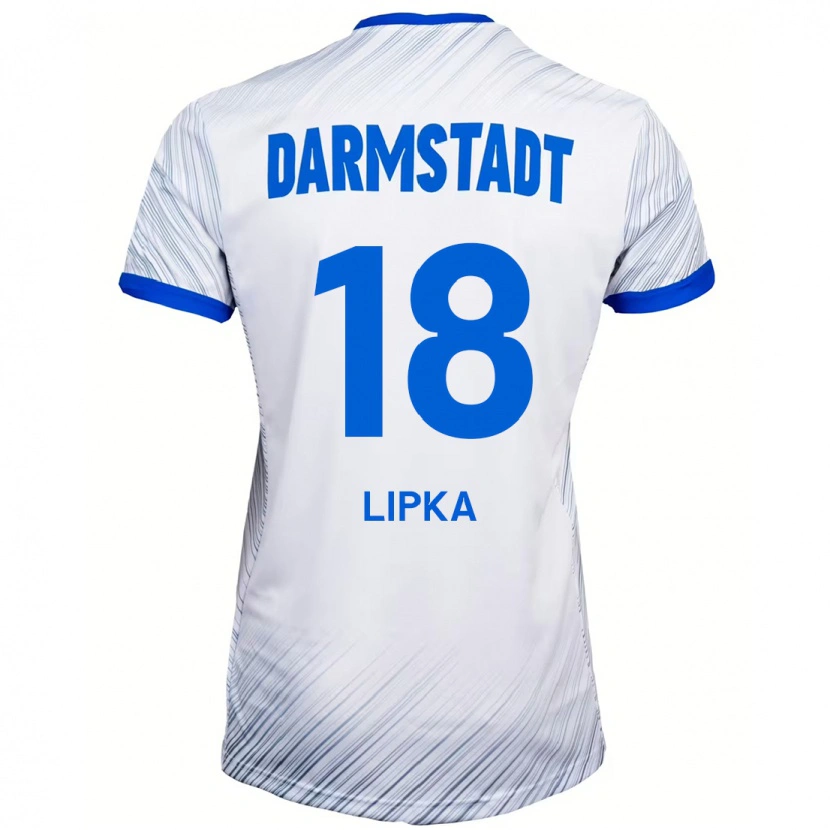 Danxen Men David Lipka #18 White Blue Away Jersey 2024/25 T-Shirt