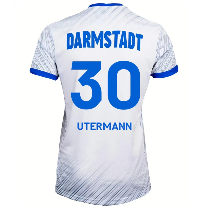 Danxen Men Anton Utermann #30 White Blue Away Jersey 2024/25 T-Shirt