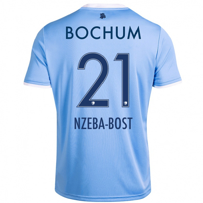 Danxen Men Jan Nzeba-Bost #21 Sky Blue Away Jersey 2024/25 T-Shirt