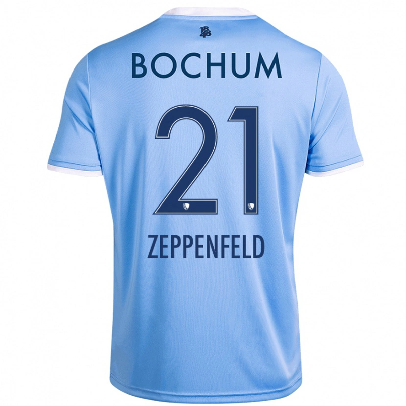 Danxen Men Paul Zeppenfeld #21 Sky Blue Away Jersey 2024/25 T-Shirt