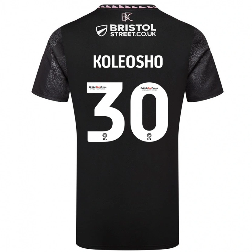 Danxen Men Luca Koleosho #30 Black Away Jersey 2024/25 T-Shirt