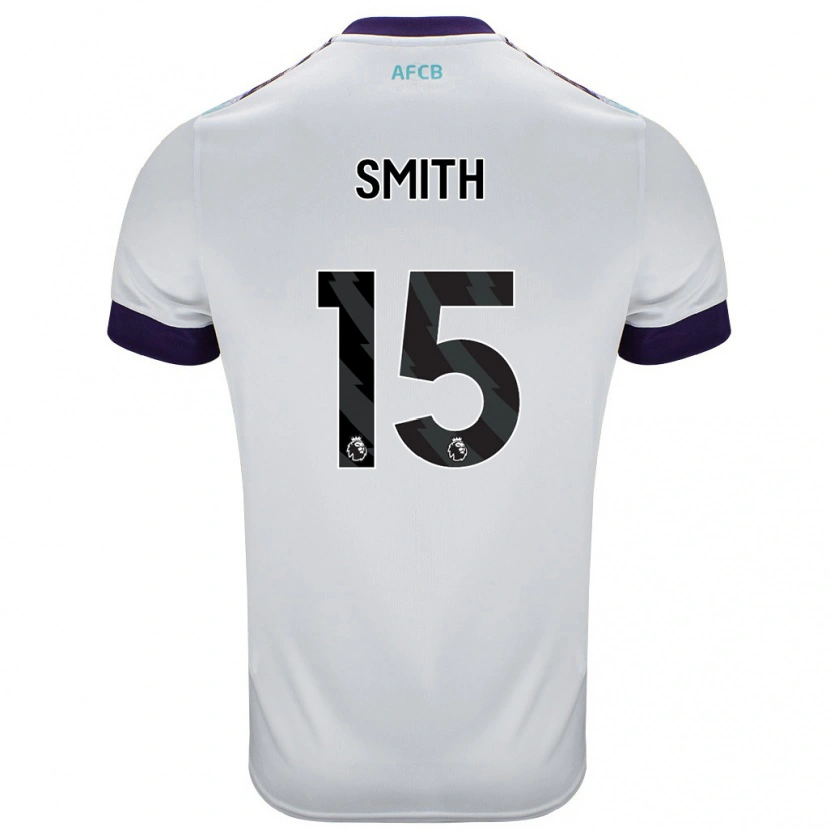 Danxen Men Adam Smith #15 White Green Purple Away Jersey 2024/25 T-Shirt