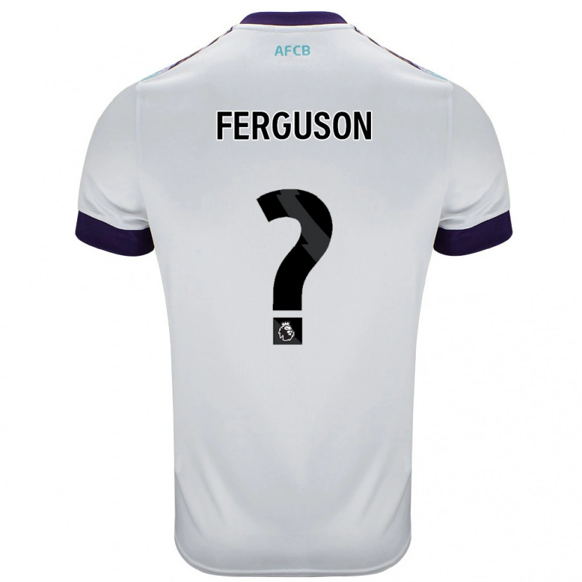 Danxen Men Josh Ferguson #0 White Green Purple Away Jersey 2024/25 T-Shirt