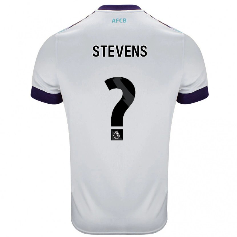 Danxen Men Charlie Stevens #0 White Green Purple Away Jersey 2024/25 T-Shirt