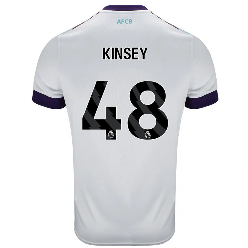 Danxen Men Max Kinsey #48 White Green Purple Away Jersey 2024/25 T-Shirt