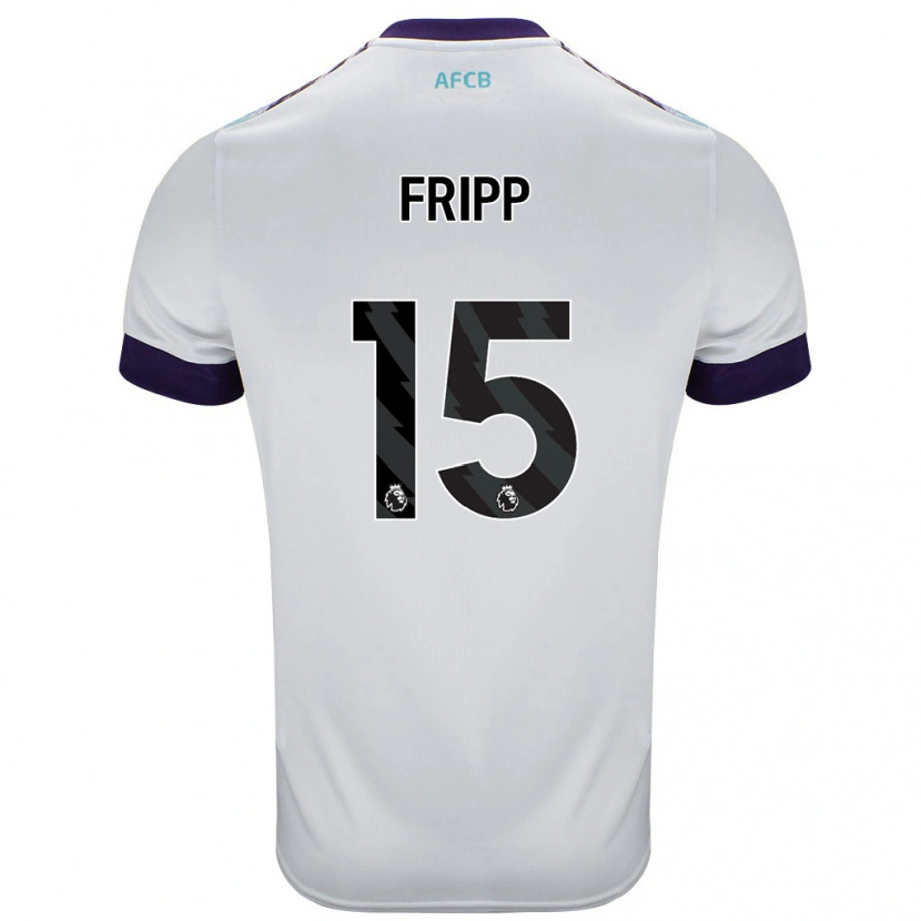 Danxen Men Kelly Fripp #15 White Green Purple Away Jersey 2024/25 T-Shirt