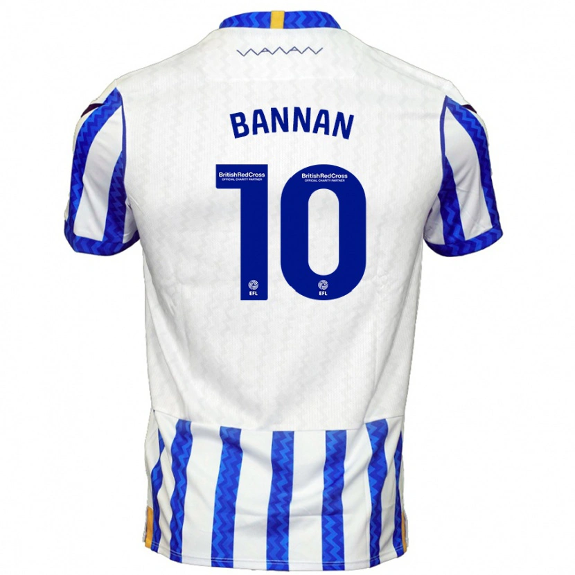 Danxen Women Barry Bannan #10 Blue White Home Jersey 2024/25 T-Shirt