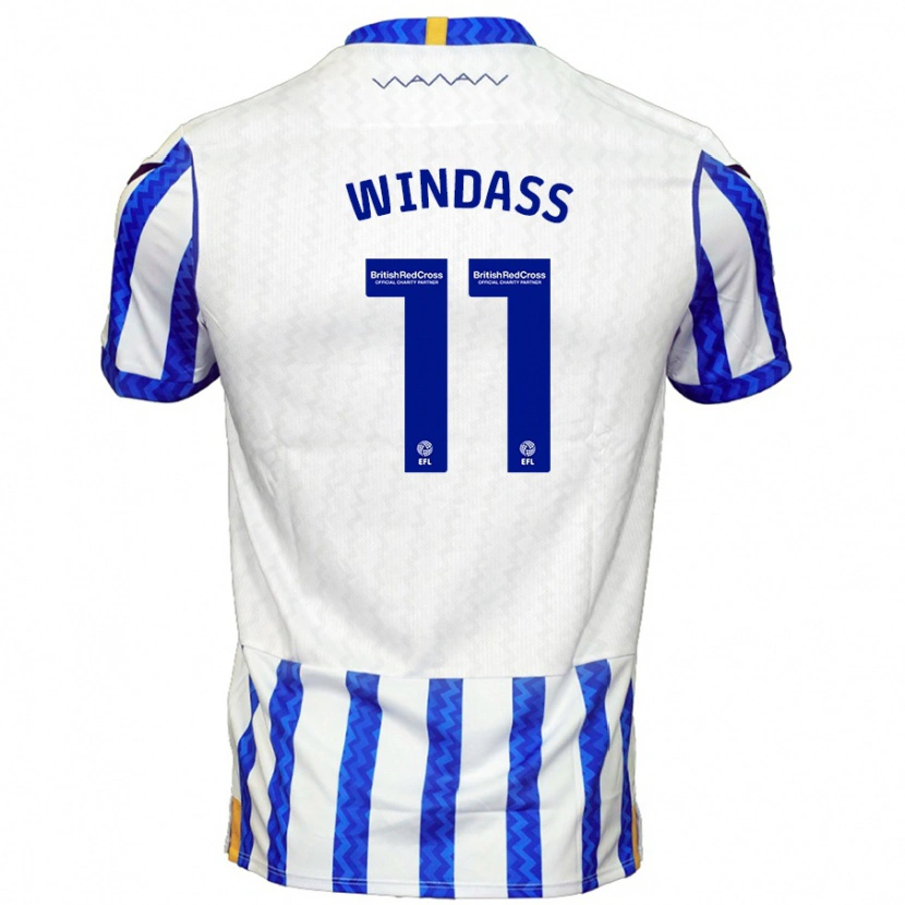 Danxen Women Josh Windass #11 Blue White Home Jersey 2024/25 T-Shirt