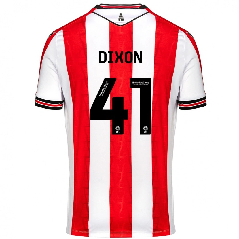 Danxen Women Jaden Dixon #41 Red White Home Jersey 2024/25 T-Shirt