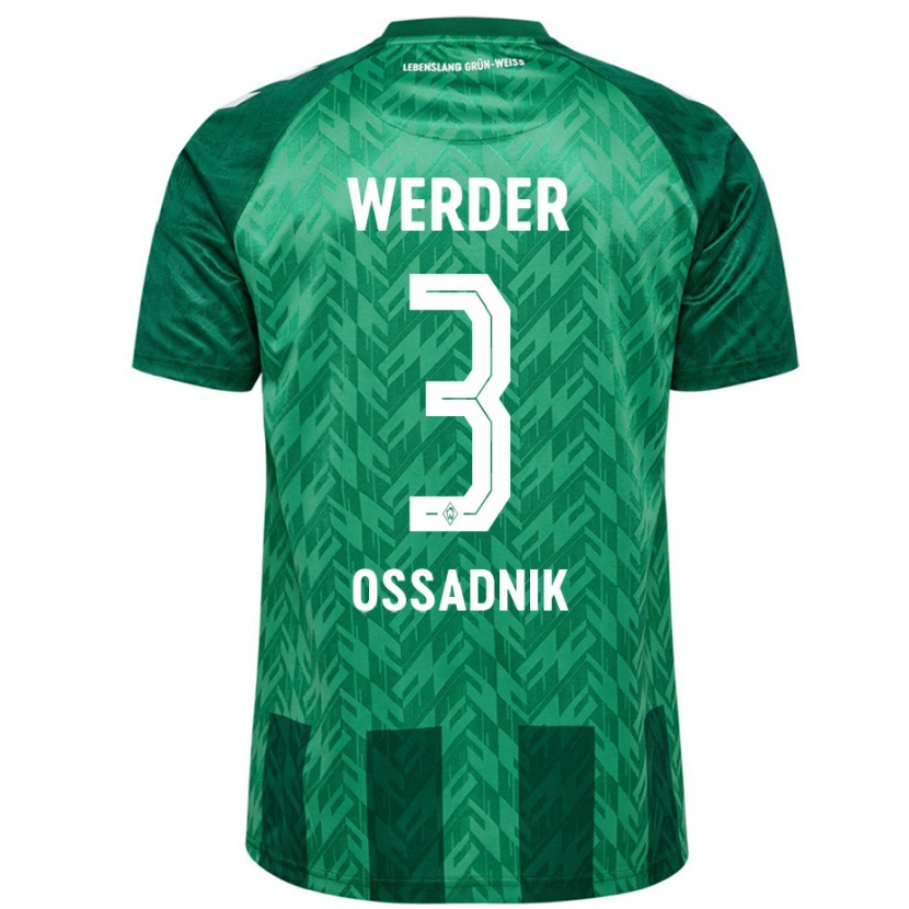 Danxen Women Jannes Ossadnik #3 Green Home Jersey 2024/25 T-Shirt