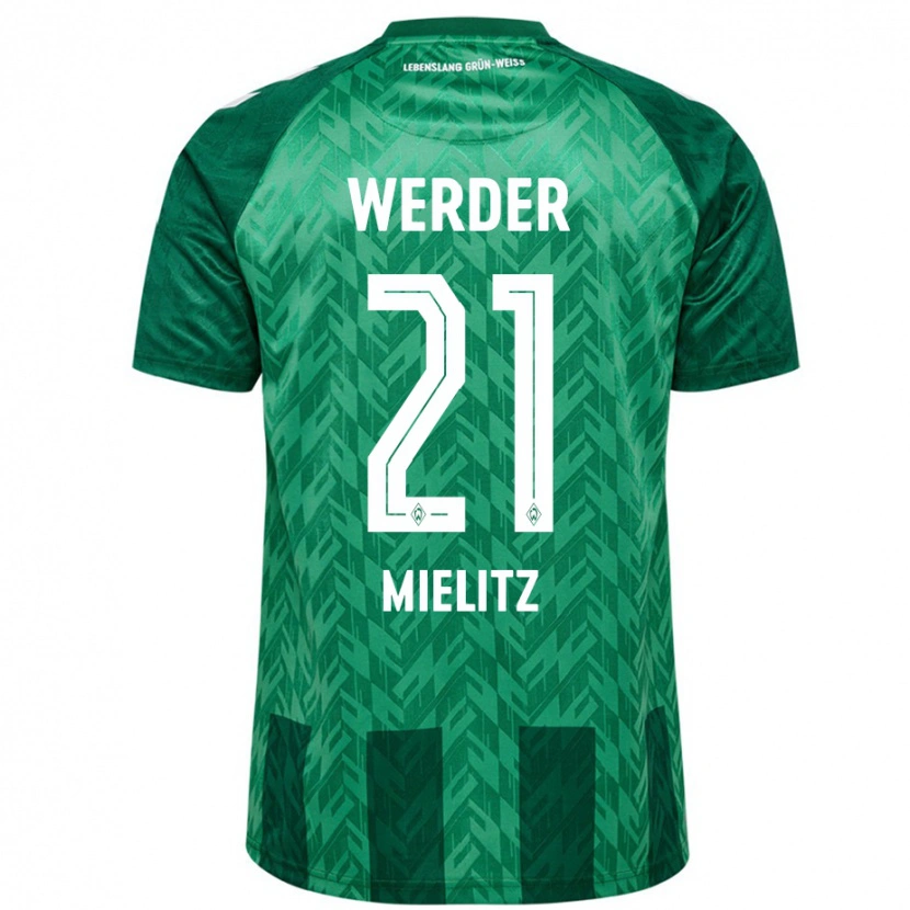 Danxen Women Sebastian Mielitz #21 Green Home Jersey 2024/25 T-Shirt