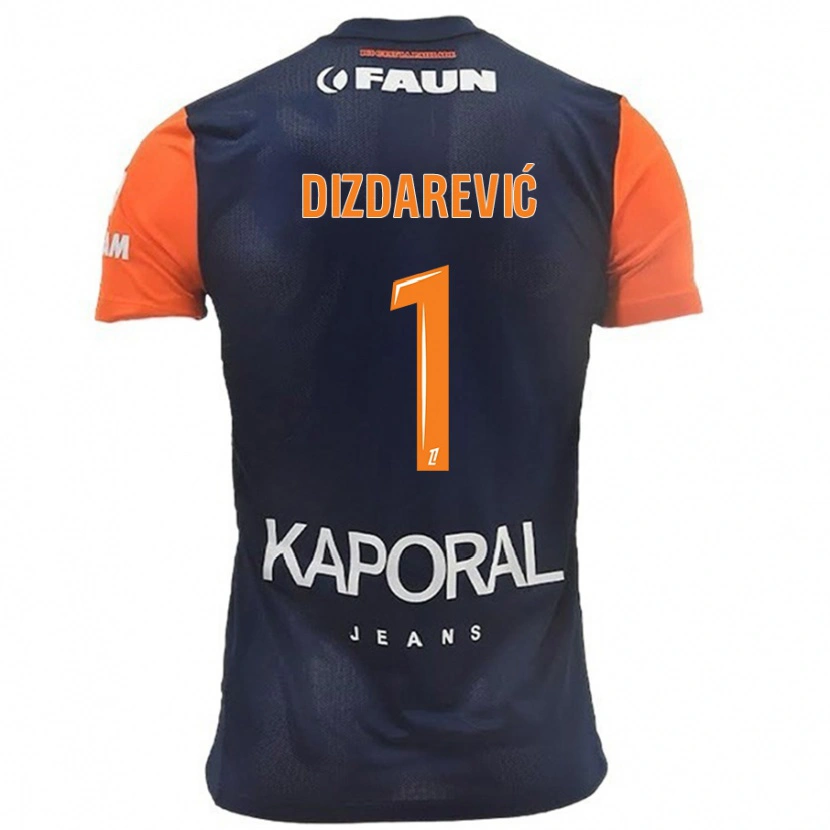 Danxen Women Belmin Dizdarevic #1 Navy Blue Orange Home Jersey 2024/25 T-Shirt