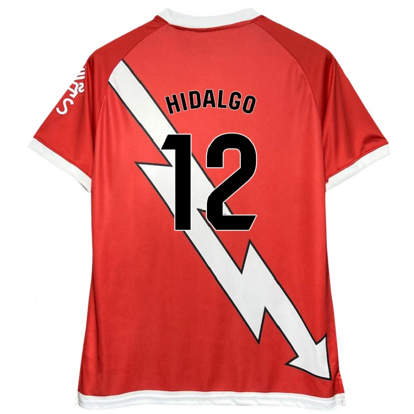 Danxen Women Patri Hidalgo #12 White Red Home Jersey 2024/25 T-Shirt