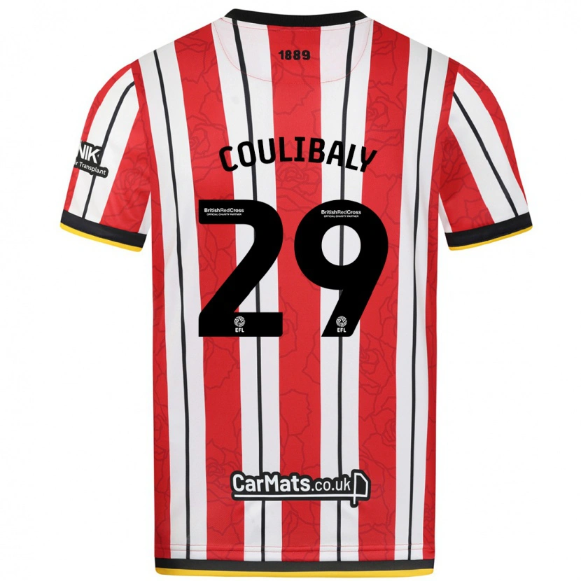 Danxen Women Ismaila Coulibaly #29 Red White Stripes Home Jersey 2024/25 T-Shirt