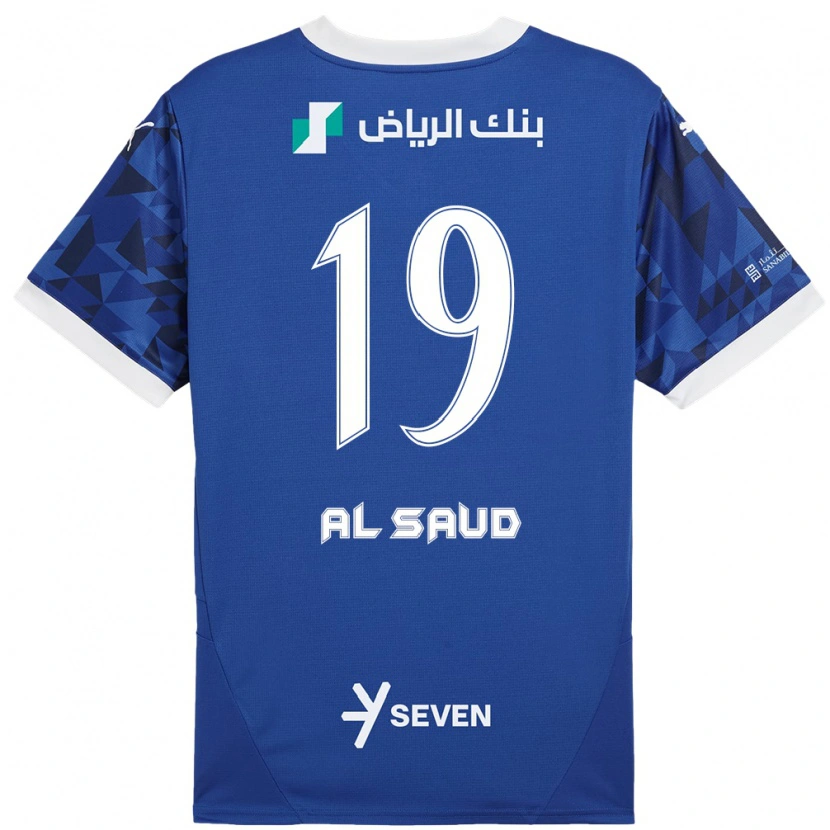 Danxen Women Manal Al Saud #19 Dark Blue White Home Jersey 2024/25 T-Shirt