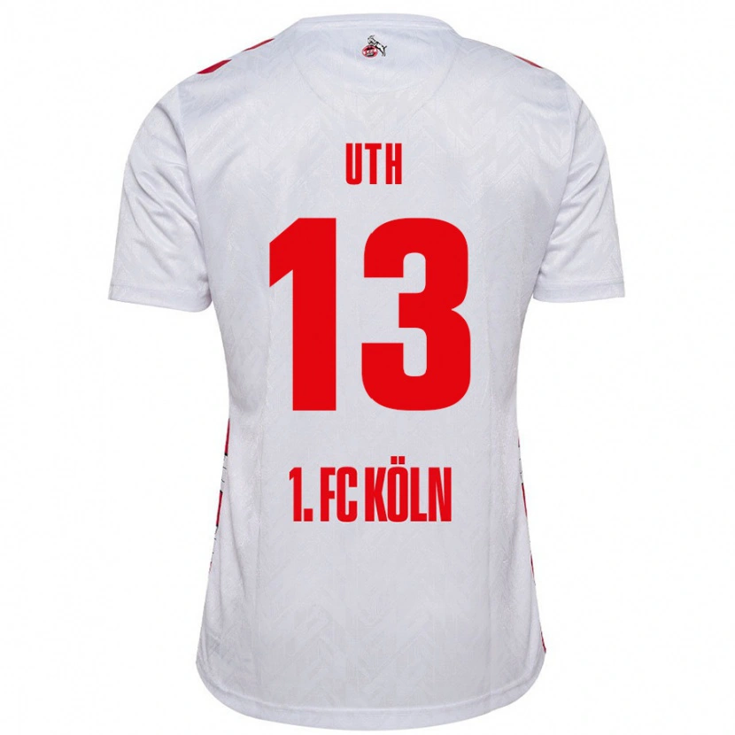 Danxen Women Mark Uth #13 White Red Home Jersey 2024/25 T-Shirt