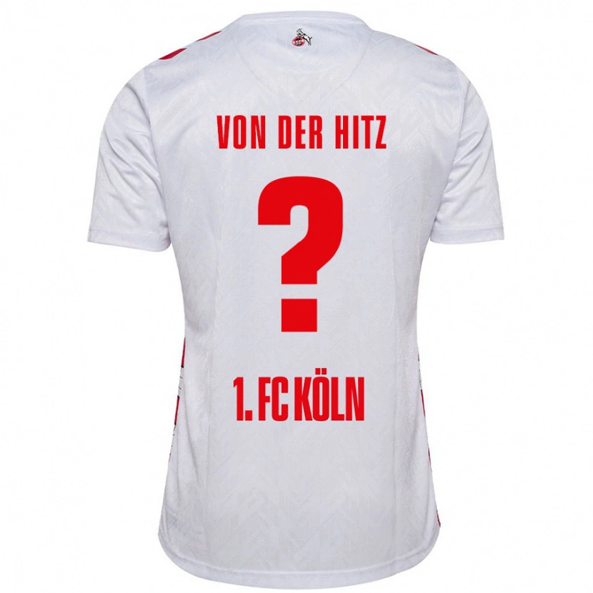 Danxen Women Justin Von Der Hitz #0 White Red Home Jersey 2024/25 T-Shirt