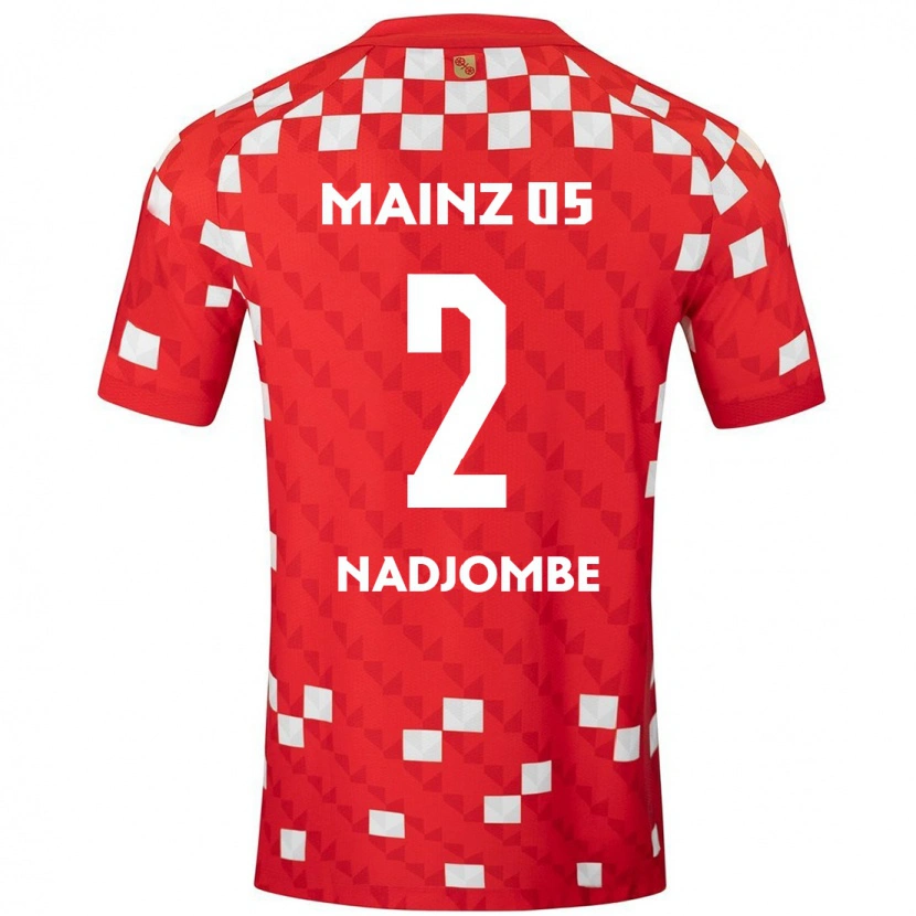 Danxen Women Jean-Marie Nadjombe #2 White Red Home Jersey 2024/25 T-Shirt