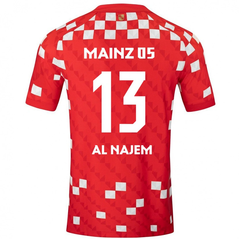 Danxen Women Salma Al Najem #13 White Red Home Jersey 2024/25 T-Shirt