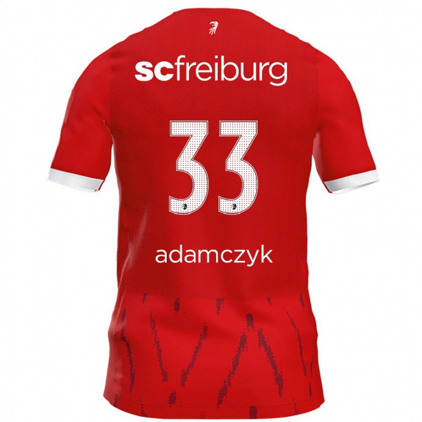 Danxen Women Rebecca Adamczyk #33 Red Home Jersey 2024/25 T-Shirt