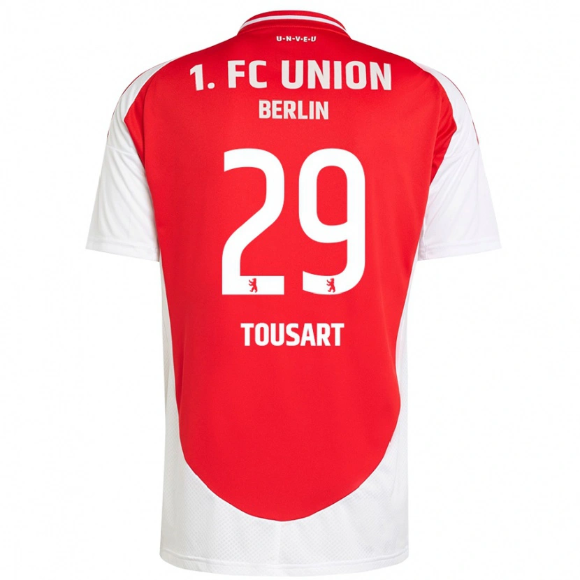 Danxen Women Lucas Tousart #29 Red White Home Jersey 2024/25 T-Shirt