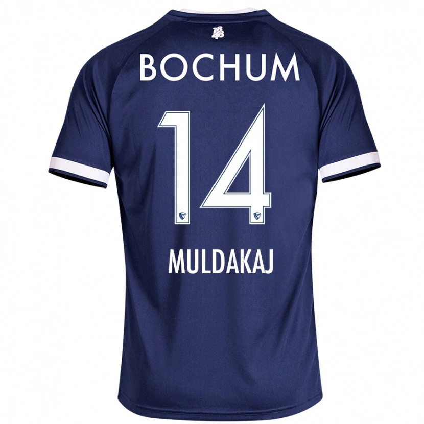 Danxen Women Ardit Muldakaj #14 Dark Blue Home Jersey 2024/25 T-Shirt