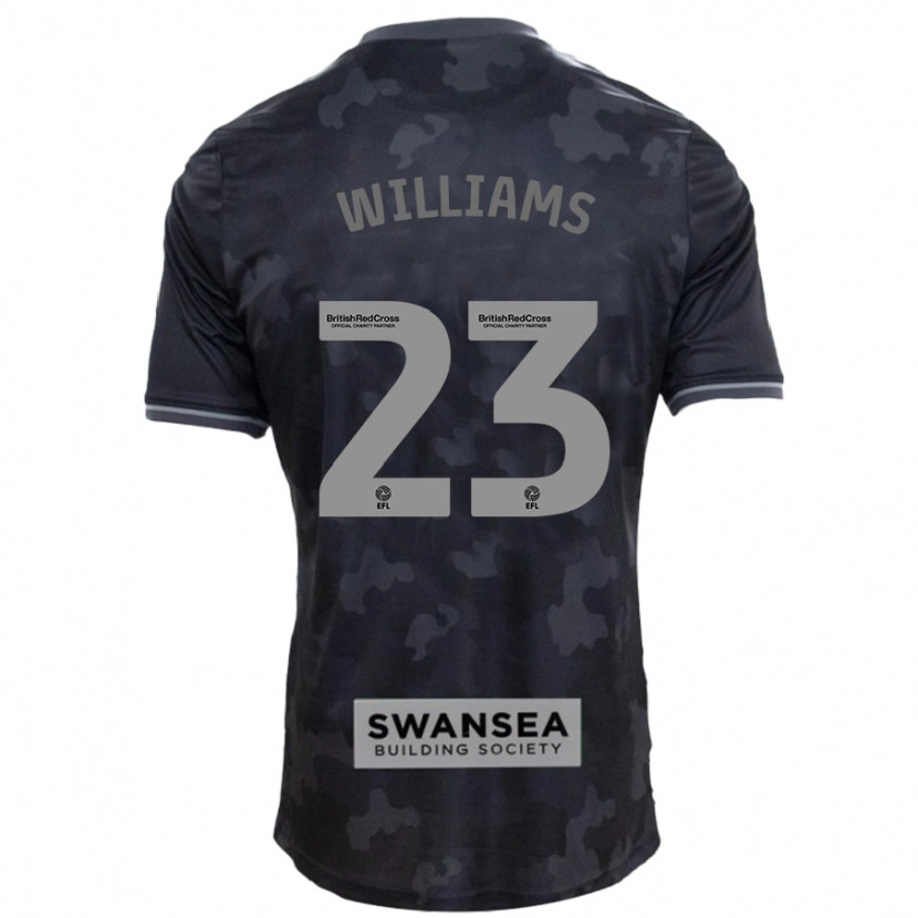 Danxen Women Jessica Williams #23 Black Away Jersey 2024/25 T-Shirt