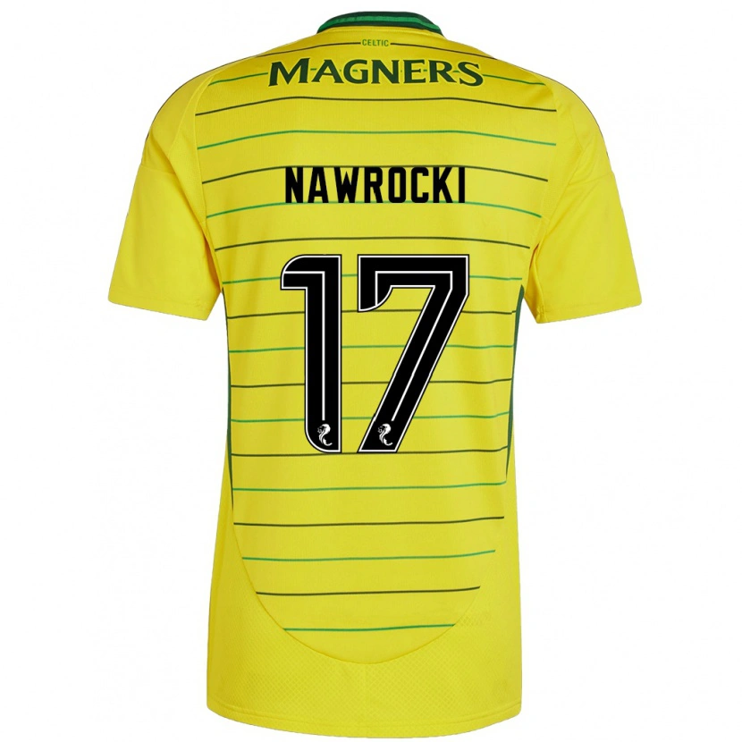 Danxen Women Maik Nawrocki #17 Yellow Away Jersey 2024/25 T-Shirt