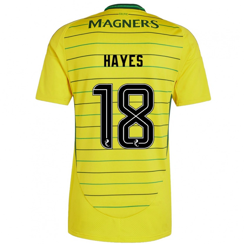 Danxen Women Caitlin Hayes #18 Yellow Away Jersey 2024/25 T-Shirt