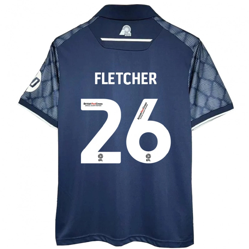 Danxen Women Steven Fletcher #26 Black Away Jersey 2024/25 T-Shirt